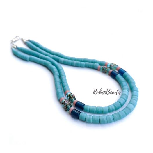 RB 2Layered Boa LetKiret Necklace
