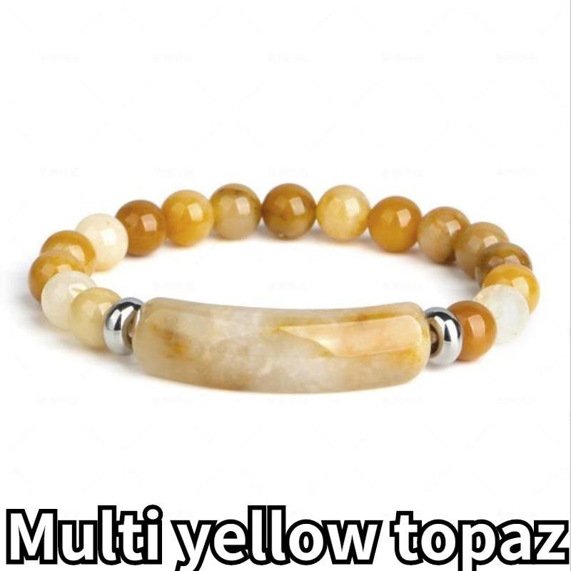 48 Pieces 100% Natural Agate Stone Obsidian Crystal Bracelet