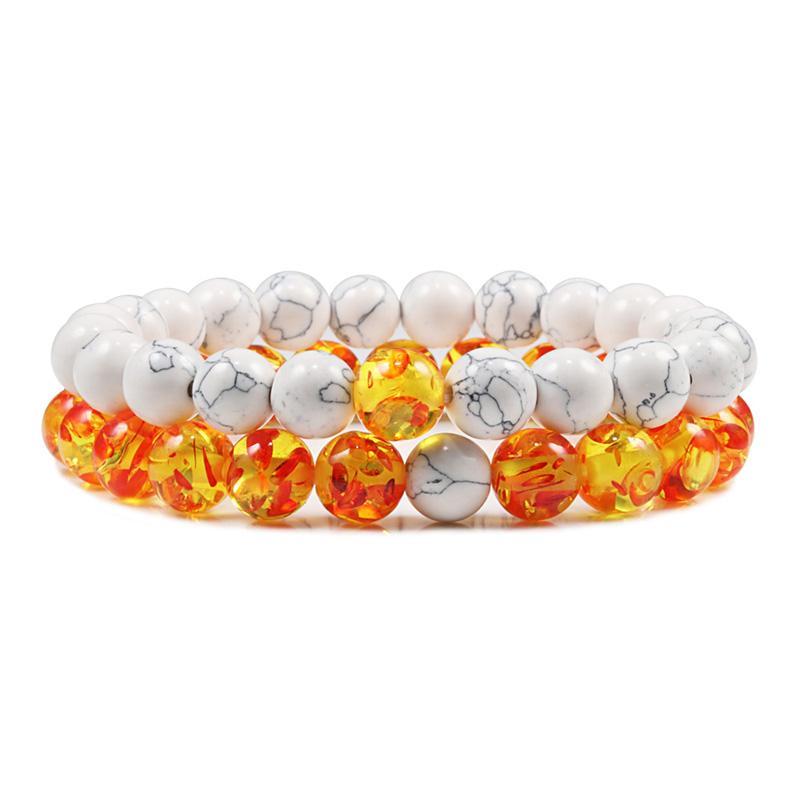 Natural Stone Lava Beaded Yoga Bracelets